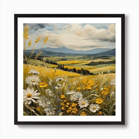 Daisy Field Art Print