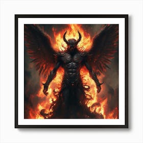 Demon In Flames 4 Poster