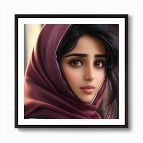 Iranian Girl Art Print