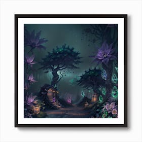 Dark Forest Art Print