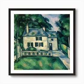 The House of Dr Gachet in Auvers-sur-Oise, Paul Cézanne Art Print 1 1 Art Print