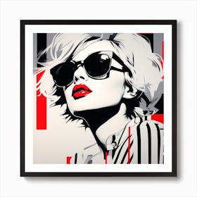 Woman In Sunglasses Art Print