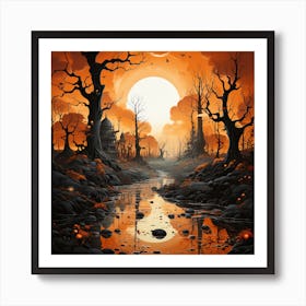 Haunted Forest Art Print