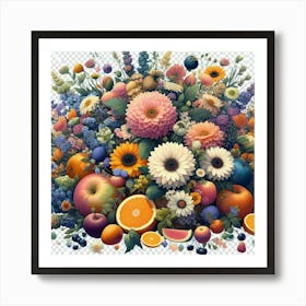 Bouquet Of Flowers 12 Art Print