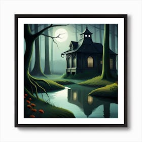 Witch cottage I Art Print