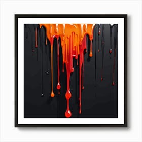 Dripping Paint 1 Art Print