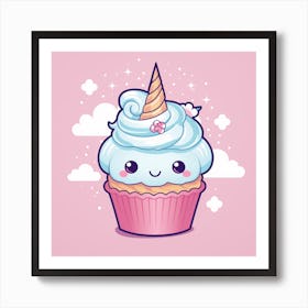 Unicorn Cupcake Art Print