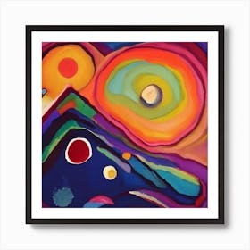 Landscape colorful Art Print