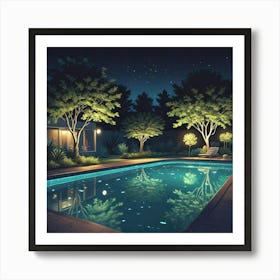 Swimming Art Print (1) Art Print