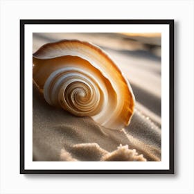 Seashell On The Beach 4 Art Print