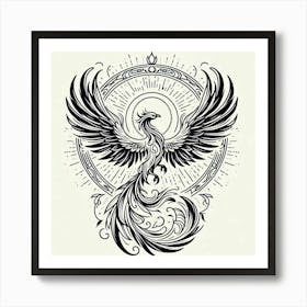 A mythical phoenix 4 Art Print