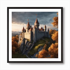 Castle On A Hill 7 Art Print