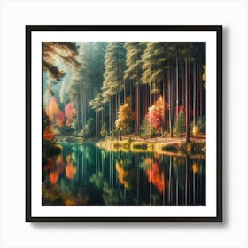 Autumn Forest 129 Art Print