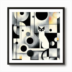 Abstract Cat 7 Art Print