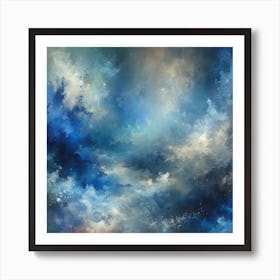 Blue Emotion Dive Art Print