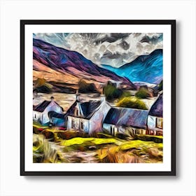 Scottish Highlands Village Series 3 Art Print