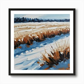 Wintertime Field Art Print