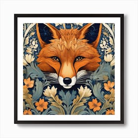 william morris fox art Art Print