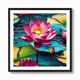 Lotus Flower 63 Art Print