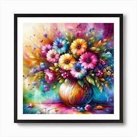 Flowers In A Vase 1 Art Print