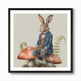 Watercolour Wonderland Hare Art Print