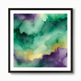 Abstract Watercolor Painting 9 Art Print