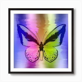 Mechanical Butterfly The Goliath Birdwing Techno Ornithoptera Goliath Light Art Print