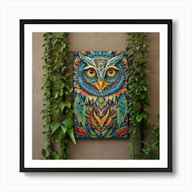 Owl Painting 1 Art Print