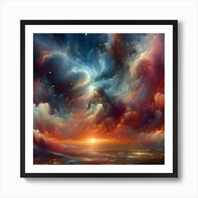 Cosmic Whirl 4 Art Print