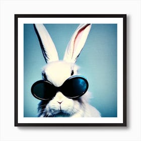 Rabbit In Sunglasses Art Print