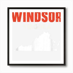 Windsor Virginia Usa State America Travel Virginian Art Print