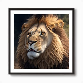 Lion Portrait Art Print