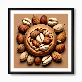 Nuts As A Logo (34) Art Print