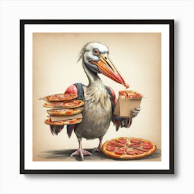 Pelican Pizza 4 Affiche