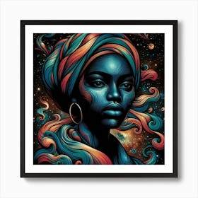 Stelana Celestial Portrait Art Print