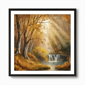 Autumn In The Forest 4 Art Print