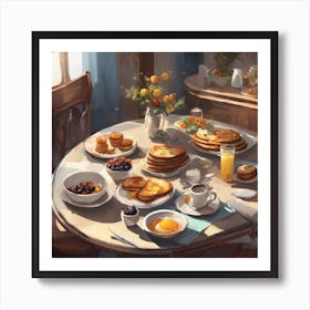 Breakfast Table Art Print