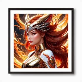 Fire Girl Art Print