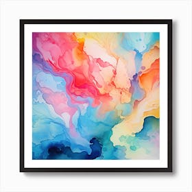 Abstract Watercolor Painting 5 Art Print