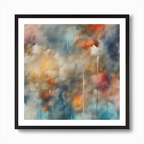 Abstract Clouds Art Print