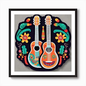 Mexican Guitars 3 Art Print