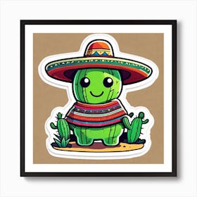 Mexican Cactus 7 Art Print