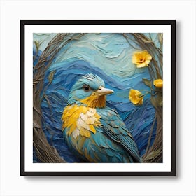 Bird In A Nest Art Print