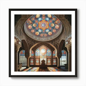 Stained Glass Dome Art Print