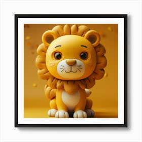 Cute Simba Art Print