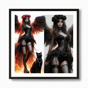 Gothic Angel Art Print