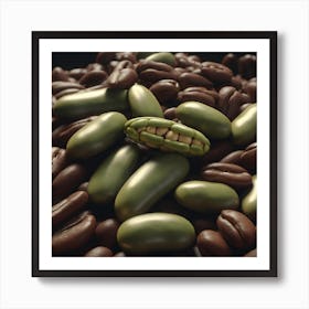 Green Coffee Beans 6 Art Print