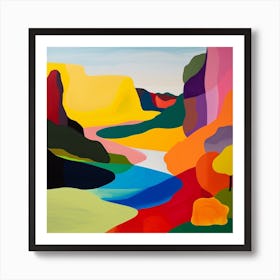 Abstract Travel Collection United States Of America 3 Art Print