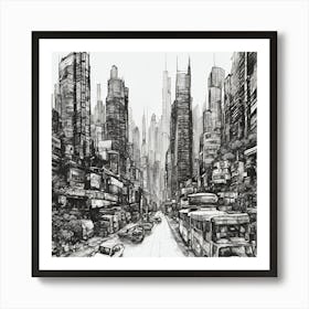 Cityscape Art Print