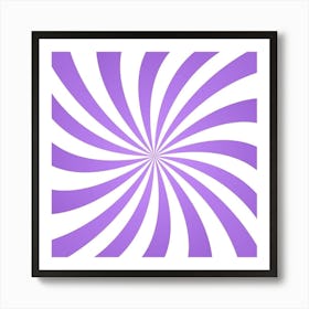 Purple And White Swirl Art Print